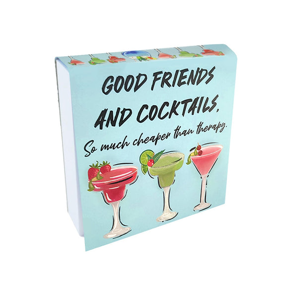 CHUBBY NOTEPAD GOOD FRIENDS & COCKTAILS