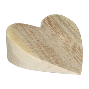 WOODEN DOOR STOPPER NATURAL HEART