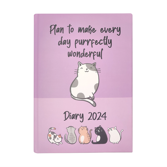 DIARY A5 PAGE A DAY PURRFECT LIFE