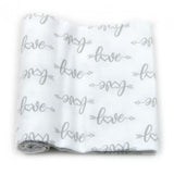 FLANNEL RECEIVER 3PC NEUTRAL LOVE PRINT