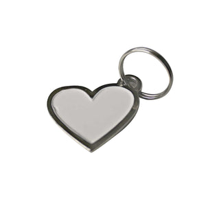 HEART WHITE KEYRING