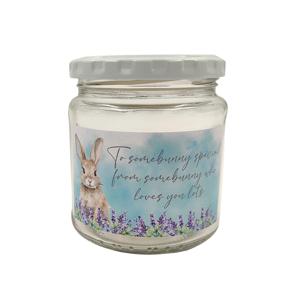 JAR SML 291ML WATERCOLOUR BUNNY LOVES YOU LOTS