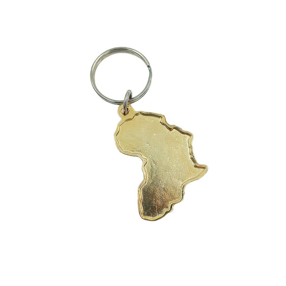 KEYRING AFRICA BRASS