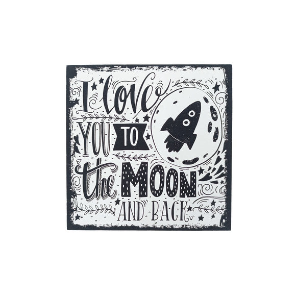 MAGNET WITH SAYING LOVE YOU TO THE MOON