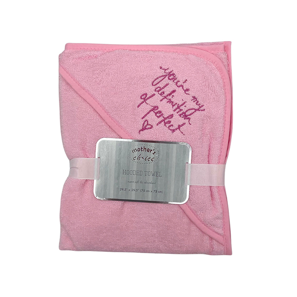 HOODED TOWEL DEFINITION OF PERFECT IN PINK