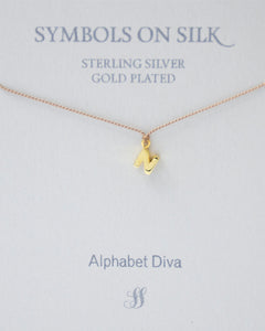 NECKLACE GOLD INITIAL CHARM N