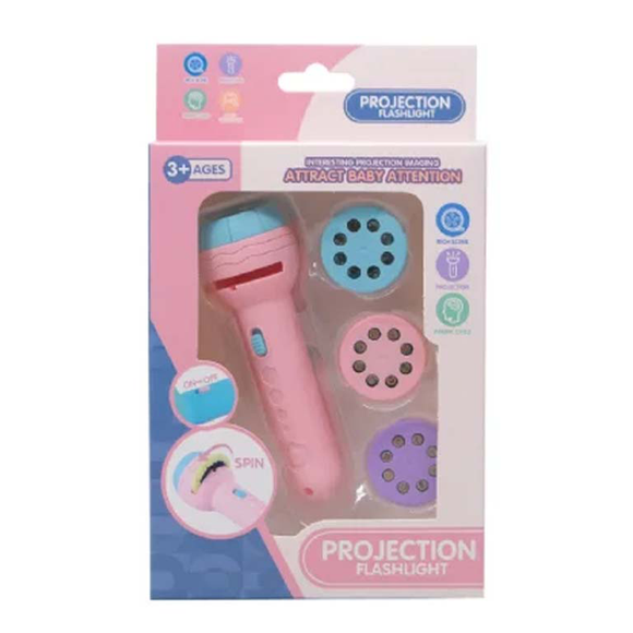 FLASHLIGHT PROJECTION TOY PINK