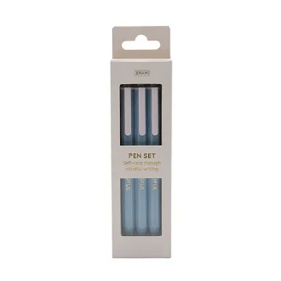 PEN PACK OF 3 DUSKY BLUE DETERMINED