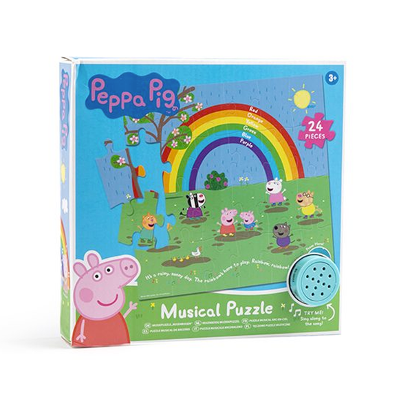 PUZZLE MUSCIAL RAINBOW PEPPA PIG