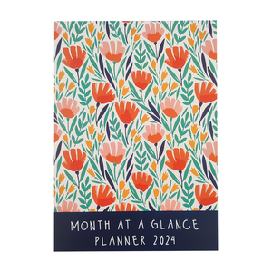 PLANNER FOR 2024 (A MONTH AND YEAR AT A GLANCE) MEDITERRANEAN BLISS