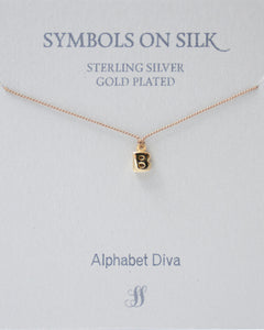 NECKLACE BRONZE INITIAL CHARM B