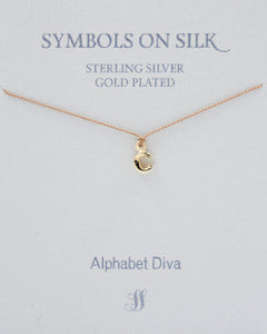 NECKLACE BRONZE INITIAL CHARM C