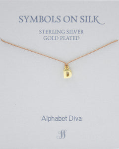 NECKLACE BRONZE INITIAL CHARM D
