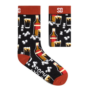 SOCKS COTTON BLACK KLIPPIES & COLA