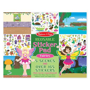 STICKER PAD REUSABLE FAIRIES