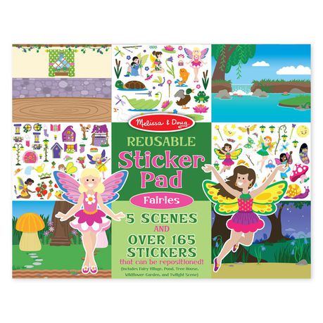 STICKER PAD REUSABLE FAIRIES