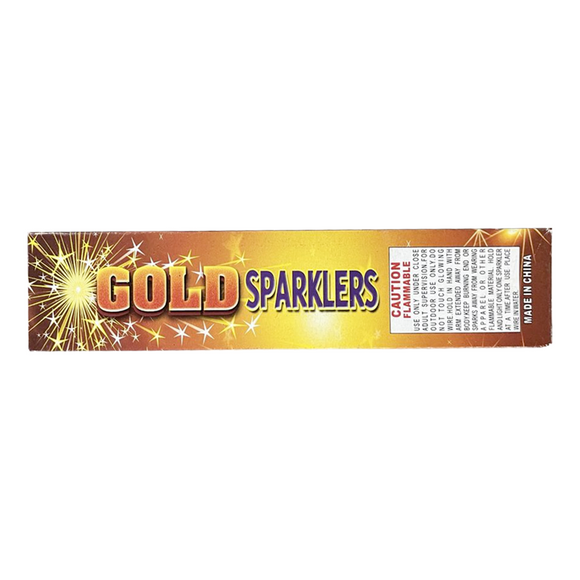 SPARKLERS GOLD 6PC