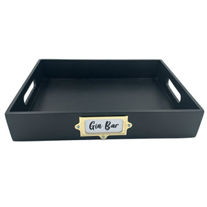 TRAY BLACK RECTANGLE LARGE