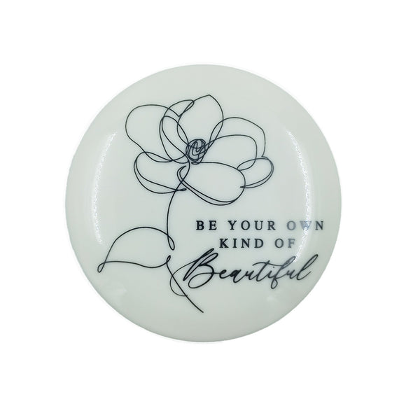 TRINKET CERAMIC BE YOUR OWN KIND OF BEAUTIFUL ROSE