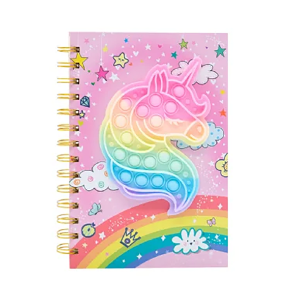 NOTEBOOK A5 WITH POPPIT FOR GIRLS