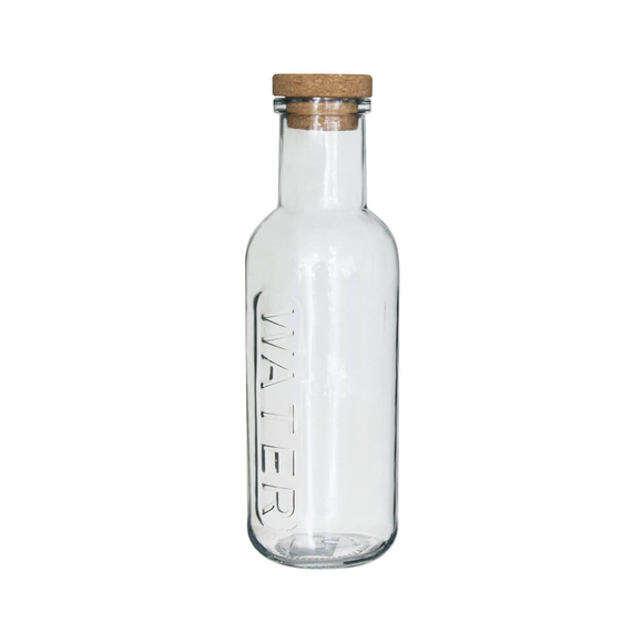 WATER BOTTLE WITH CORK TOP 1LT