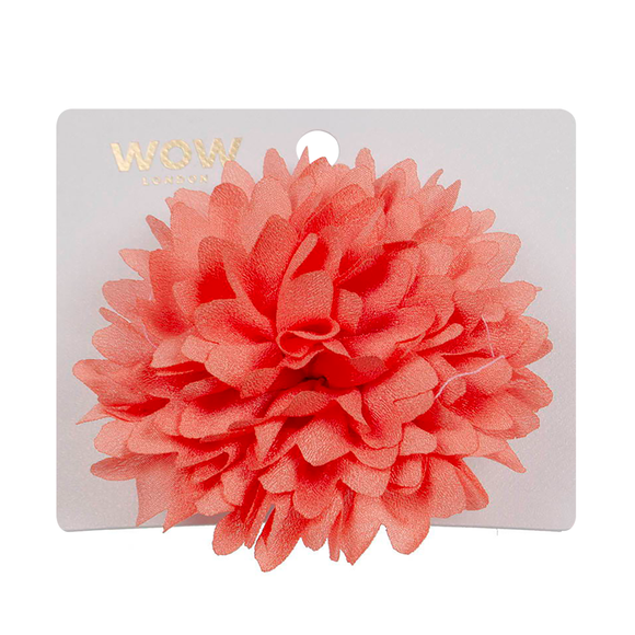 HAIR CLIP BROOCH COMBO CORAL FLOWER