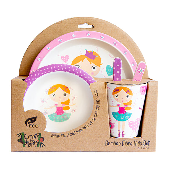 BAMBOO KIDS EAT SET 5PC BALLET