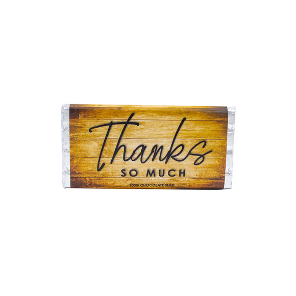 CHOCOLATE 100G THANK YOU WOOD