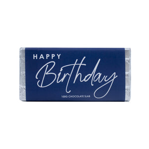 CHOCOLATE 100G HAPPY BIRTHDAY ON NAVY