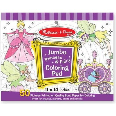 COLOUR PAD JUMBO PRINCESS AND FAIRY